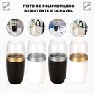Porta Escova E Pasta de Dente Original Arthi Com Tampa Transparente 500ml