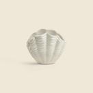 Porta-Escova Shell Cerâmica Branco - ABABY