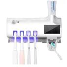 Porta Escovas De Dente Uv Com Dispenser Automático De Pasta