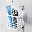 Porta-escovas de dentes TAILI Suction Cup em aço inoxidável branco
