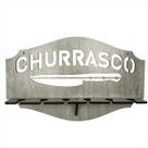 Porta Espeto De Parede Churrascaria MDF 6mm Espeto Suspensos