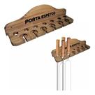 Porta Espeto De Pendurar Para Churrasco Em Madeira 44 Cm