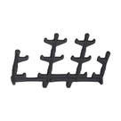 Porta Espetos para Churrasqueira 27x16cm Suporte Suspenso para Espetos de Metal Libaneza