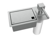 Porta Esponja 21x11cm C/ Dispenser Detergente Inox Quadrado Porta Esponja 21x11cm C/ Dispenser Detergente Inox Quadrado