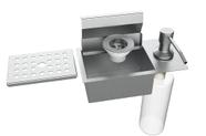 Porta Esponja C/ Dispenser E Válvula De Escoamento 21x11cm Inox