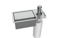 Porta Esponja Com Dispenser Detergente De Embutir Inox Porta Esponja Com Dispenser Detergente De Embutir Inox
