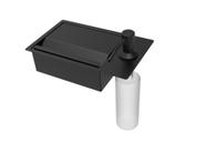 Porta Esponja Com Dispenser Detergente De Embutir Na Bancada Porta Esponja Com Dispenser Detergente De Embutir Na Bancada