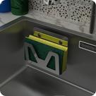 Porta Esponja De Pia Inox Com Adesivo Suporte Bucha ELG