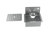 Porta Esponja Inox Escovado C/ Válvula Para Cozinha Pia Embutir 15x11cm Horizontal Tampa Lisa