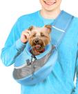 Porta-estilingue para animais de estimação Cuddlissimo! para cães pequenos Puppy Cat Blue