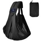Porta-estilingue para bebês Cuby Black Mesh, respirável, ajustável