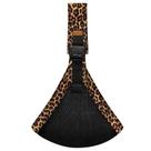 Porta-estilingue para bebês em malha de leopardo marrom ajustável Porta-estilingue para bebês em malha de leopardo marrom ajustável