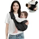 Porta-estilingue para bebês MISSWISDOM ajustável de 3 a 14 kg, preto