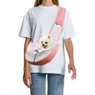 Porta-estilingue para cães de estimação FeiMax para cães pequenos e gatos, 10 libras, rosa
