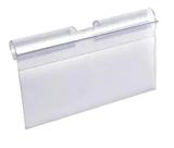 Porta etiqueta de Preço PVC 7.5 x 5.5 cm 200 Peças - gancho painel canaletado Display