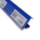Porta Etiquetas Para Gondolas 95cm Azul Kit c/ 10 pçs