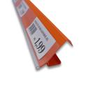 Porta Etiquetas Para Gondolas 95cm Laranja Kit c/ 10 pçs