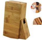 Porta Facas em Bambu Natural Suporte para Facas Cozinha Organização