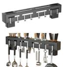 Porta Facas Utensílios Talheres De Parede 50cm com 8 Ganchos