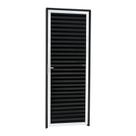 Porta Fechada Linha 25 210cm x 80cm Brimak Abertura Esquerda Mix Preto Porta Fechada Linha 25 210cm x 80cm Brimak Abertura Esquerda Mix Preto