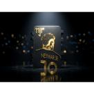 Porta Figurinha Cromo Preto e Dourado Proteja seus stickers da Copa do Mundo 2026