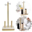 Porta Fio 2 Cones MDF suporte porta cone para Máquina de Costura Organizador de Linha Porta Fio 2 Cones MDF suporte porta cone para Máquina de Costura Organizador de Linha