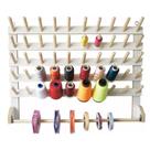 Porta Fio Madeira 50 Cones Carretel Linha Suporte Para Fitas e Rolos de Vies MDF