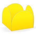 Porta Forminha 4 Pétalas Liso Amarelo - 50 unidades