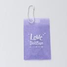 Porta-foto Chaveiro Para Instax Com Glitter Transparente Roxo