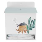 Porta Fralda Kit Higiene MDF Quarto Infantil Fundo do Mar