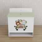 Porta Fralda Kit Higiene MDF Quarto Infantil Safari Selva Porta Fralda Kit Higiene MDF Quarto Infantil Safari Selva