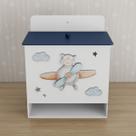 Porta Fralda Kit Higiene MDF Quarto Infantil Urso Aviador Porta Fralda Kit Higiene MDF Quarto Infantil Urso Aviador