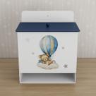 Porta Fralda Kit Higiene MDF Quarto Infantil Urso Balão