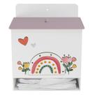 Porta Fralda Kit Higiene MDF Quarto Sunshine Arco Íris