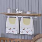 Porta Fralda Organizador Quarto de Bebê Menino Menina 2 Peças Varão