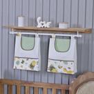 Porta Fralda Organizador Quarto de Bebê Menino Menina 2 Peças Varão