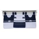 Porta Fraldas de Varão Azul Marinho com Branco 03 Peças