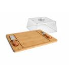 Porta Frios 3 Pçs Petisqueira FacaPorta Frios 3 Pçs Petisqueira Faca Garfo Queijo Salame Manteiga Petiscos em Bambu Co