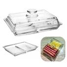 Porta Frios Colmeia em Cristal Com Divisórias 20x15 Lyor Mesa Posta Premium