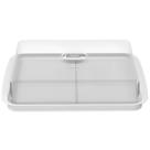 Porta Frios Duplo Branco Com Tampa Transparente Cozy - 10180-3007 - Coza