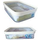 Porta Frios Hermético Retangular Empilhável 1100ml Organizador de Geladeira ou Armário - HELSIM