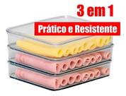 Porta Frios Triplo Triplex 3 Andares 3 Compartimentos