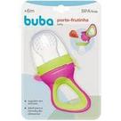 Porta Frutinha Sugador em Silicone Verde e Rosa - Buba