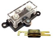 Porta Fusível Acrilico resistente Para Som Automotivo Midi e Fusível mini Faca 70 Amperes