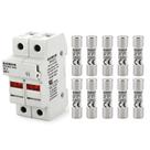 Porta-fusível Baomain RT18-32 2P para trilho DIN com LED, fusíveis de 6 A Porta-fusível Baomain RT18-32 2P para trilho DIN com LED, fusíveis de 6 A