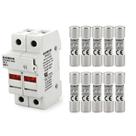 Porta-fusível Baomain RT18-32 32A 2 polos para trilho DIN com LED Porta-fusível Baomain RT18-32 32A 2 polos para trilho DIN com LED