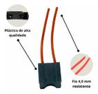 Porta fusível de lâmina maxi, 2 vias, terminal 9,5mm, com trava, bitola 4.0mm2 hpm40