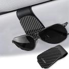 Porta Gafas T-carbon para Visera de Coche con Imanes, de Cuero