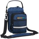 Porta-garrafas de água SUN CUBE isolado com alça azul 1,9 L