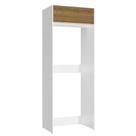 Porta Geladeira 1 Porta Basculante Branco/Rustic Glamy Madesa